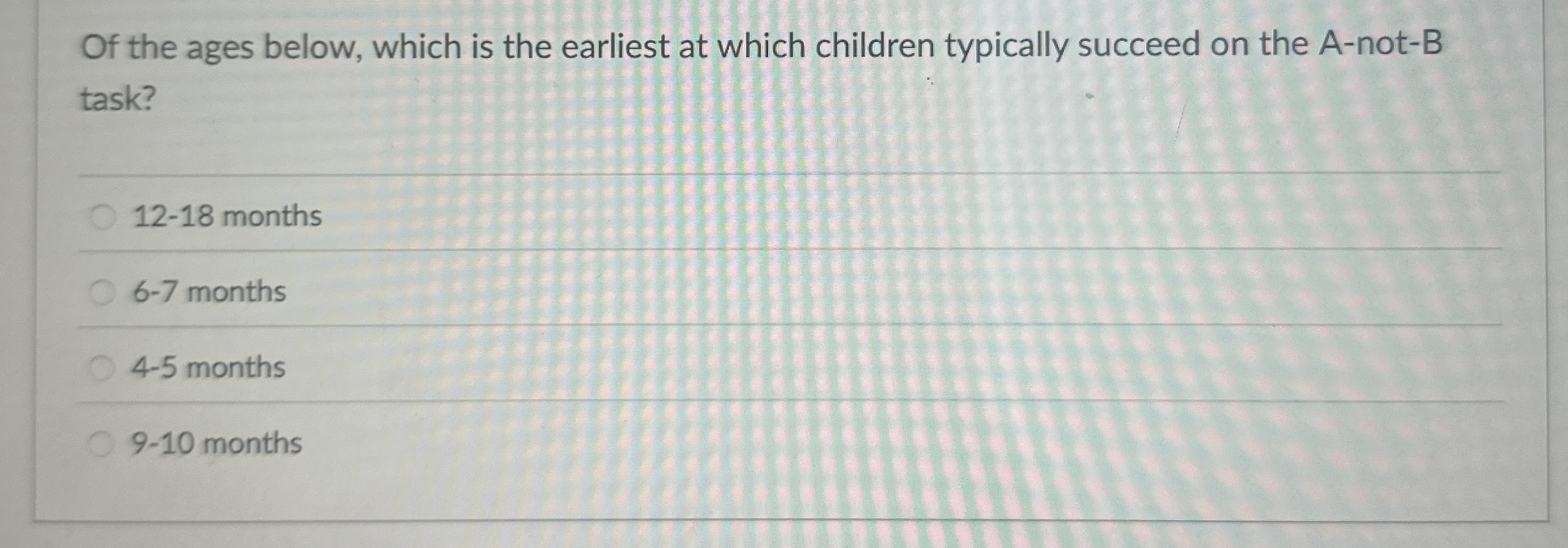 Solved Of the ages below, which is the earliest at which | Chegg.com
