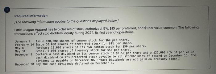 Solved Transactions Affect Stockholders Equity During 2024 Chegg Com   Image