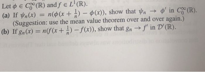 Solved Let E Cw R And F E L R A If Yn X N X Chegg Com