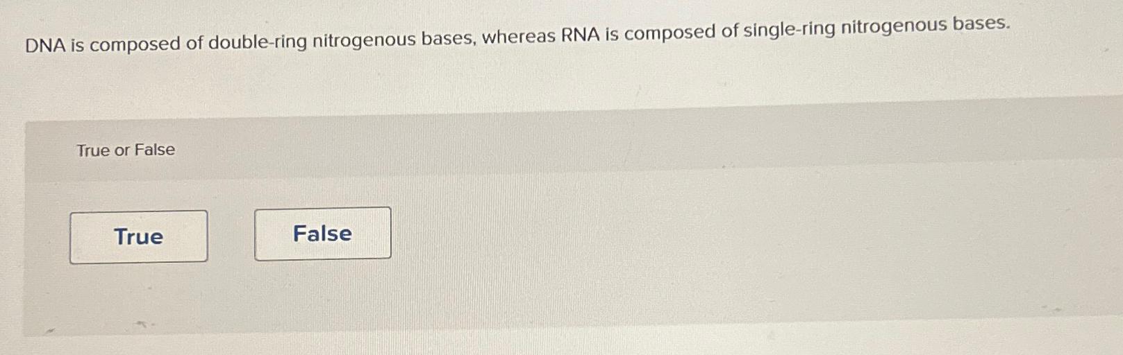 Solved DNA is composed of double-ring nitrogenous bases, | Chegg.com