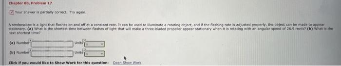 Solved Chapter On, Problem 17 Your answer is partially | Chegg.com