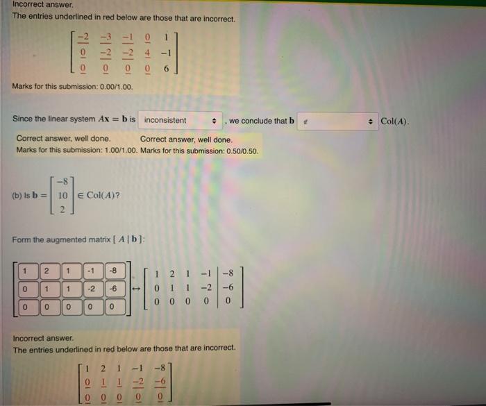 Solved The Column Space of a Matrix Let A be an m x n matrix