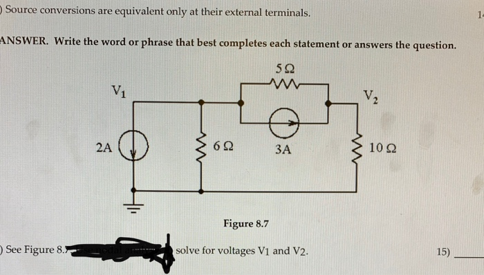 Solved Source conversions are equivalent only at their | Chegg.com