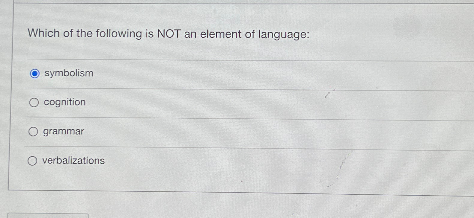 Solved Which of the following is NOT an element of | Chegg.com