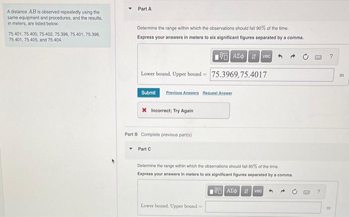 Solved the first one is right but its not taking the lower | Chegg.com