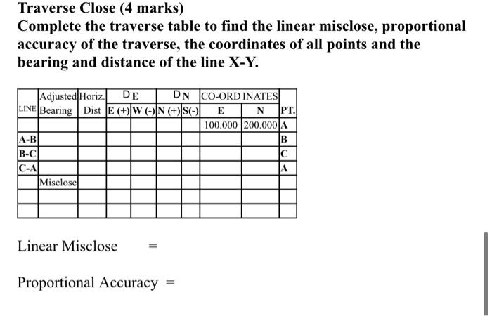 Solved 18 Horizontal Angle ABC observed at B is 65-12-50 | Chegg.com