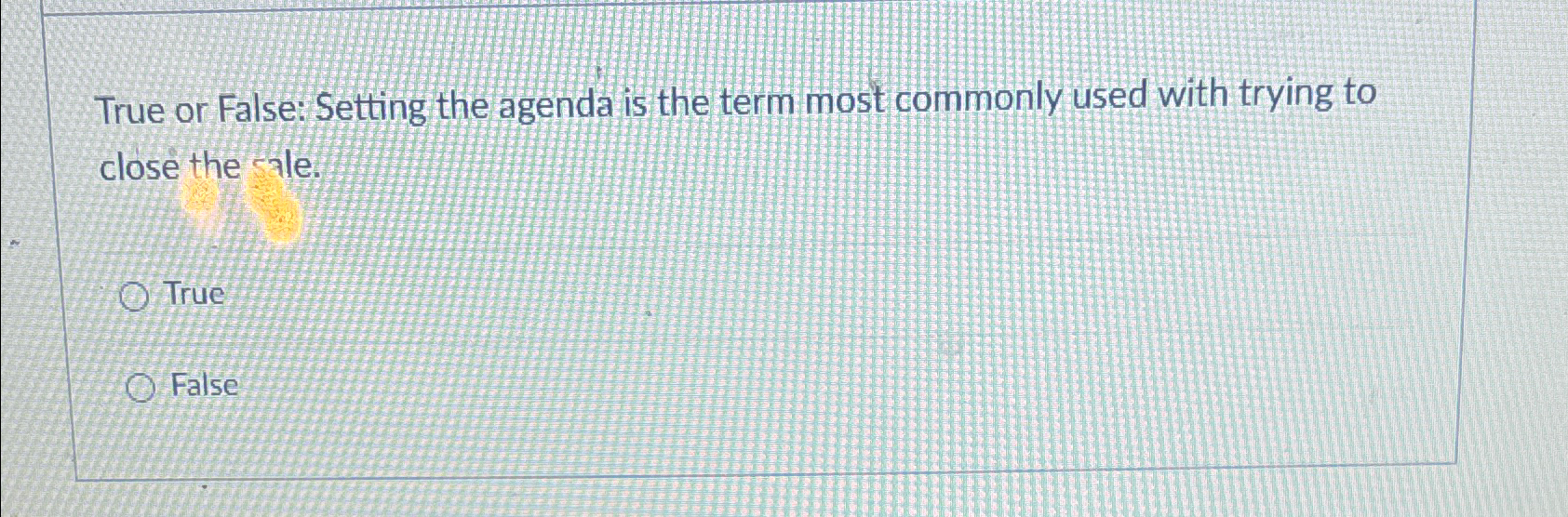 Solved True or False: Setting the agenda is the term most | Chegg.com