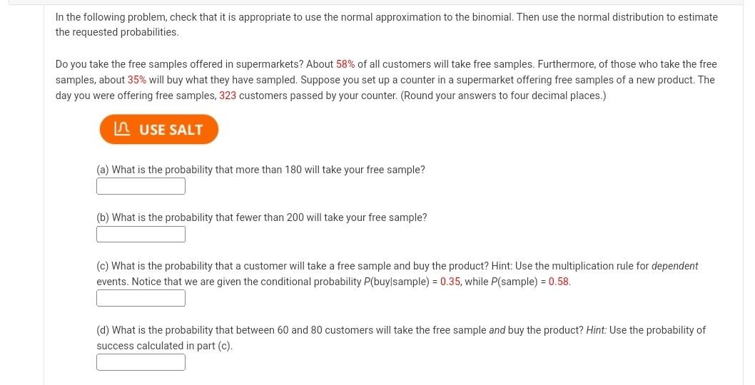 Solved The Following Problem, Check That It Is Appropriate | Chegg.com