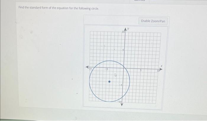 Solved Find the standard form of the equation for the | Chegg.com
