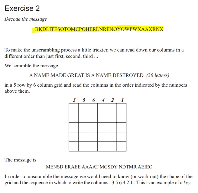 Solved Exercise 2Decode the | Chegg.com