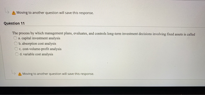 Cost Analysis for Capital Investment Decisions