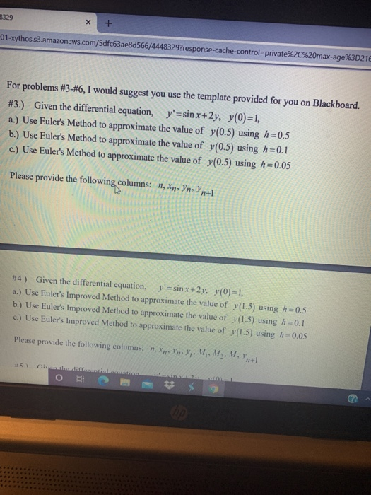 Solved n+1 #6.) Create a table as shown on the template | Chegg.com