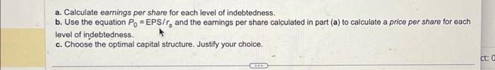 Solved Integrative-Optimal capital structure Medallion | Chegg.com