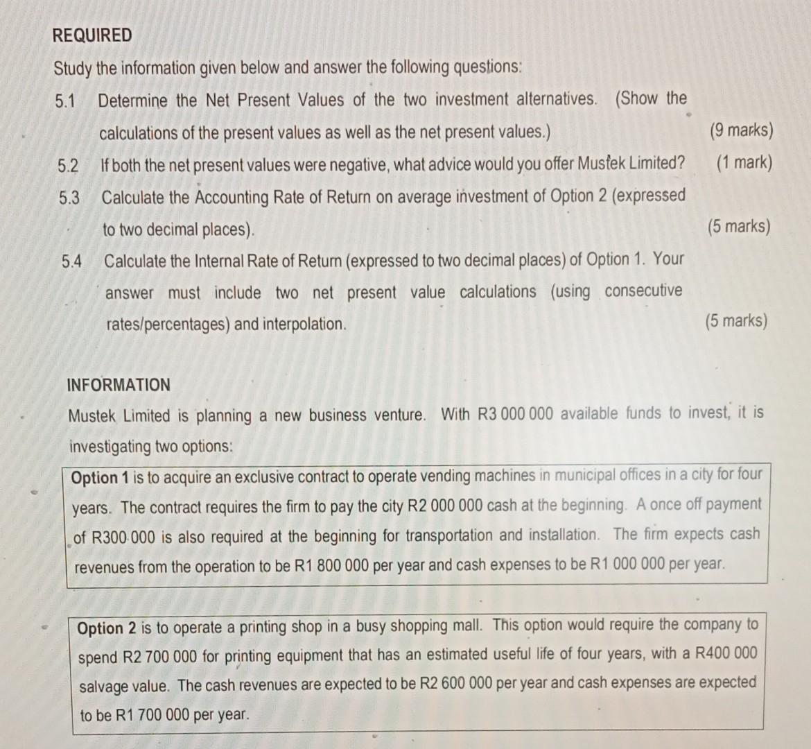 Solved Study The Information Given Below And Answer The | Chegg.com