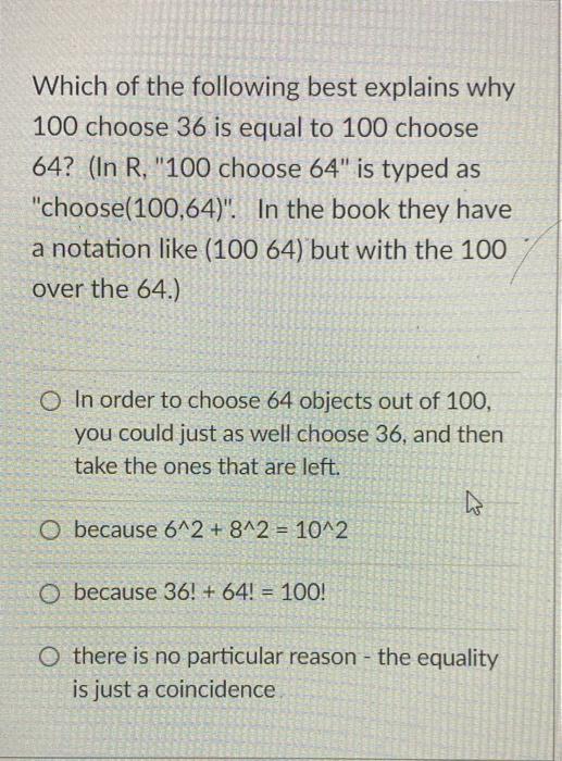 what is the value of 100 choose 98