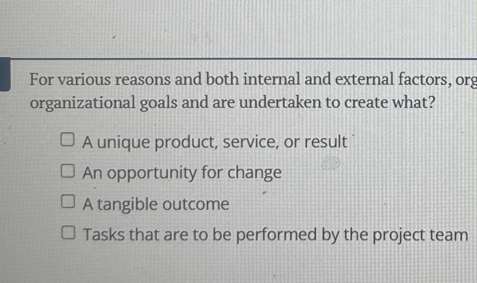 Solved For various reasons and both internal and external | Chegg.com