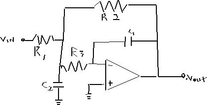 Solved Derive the transfer function for the active filter | Chegg.com