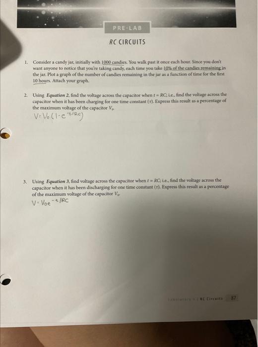 Solved 1. Consider a candy jar, initially with 1000 candies.