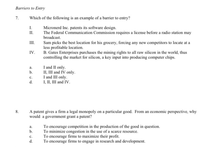 solved-barriers-to-entry-7-which-of-the-following-is-an-chegg