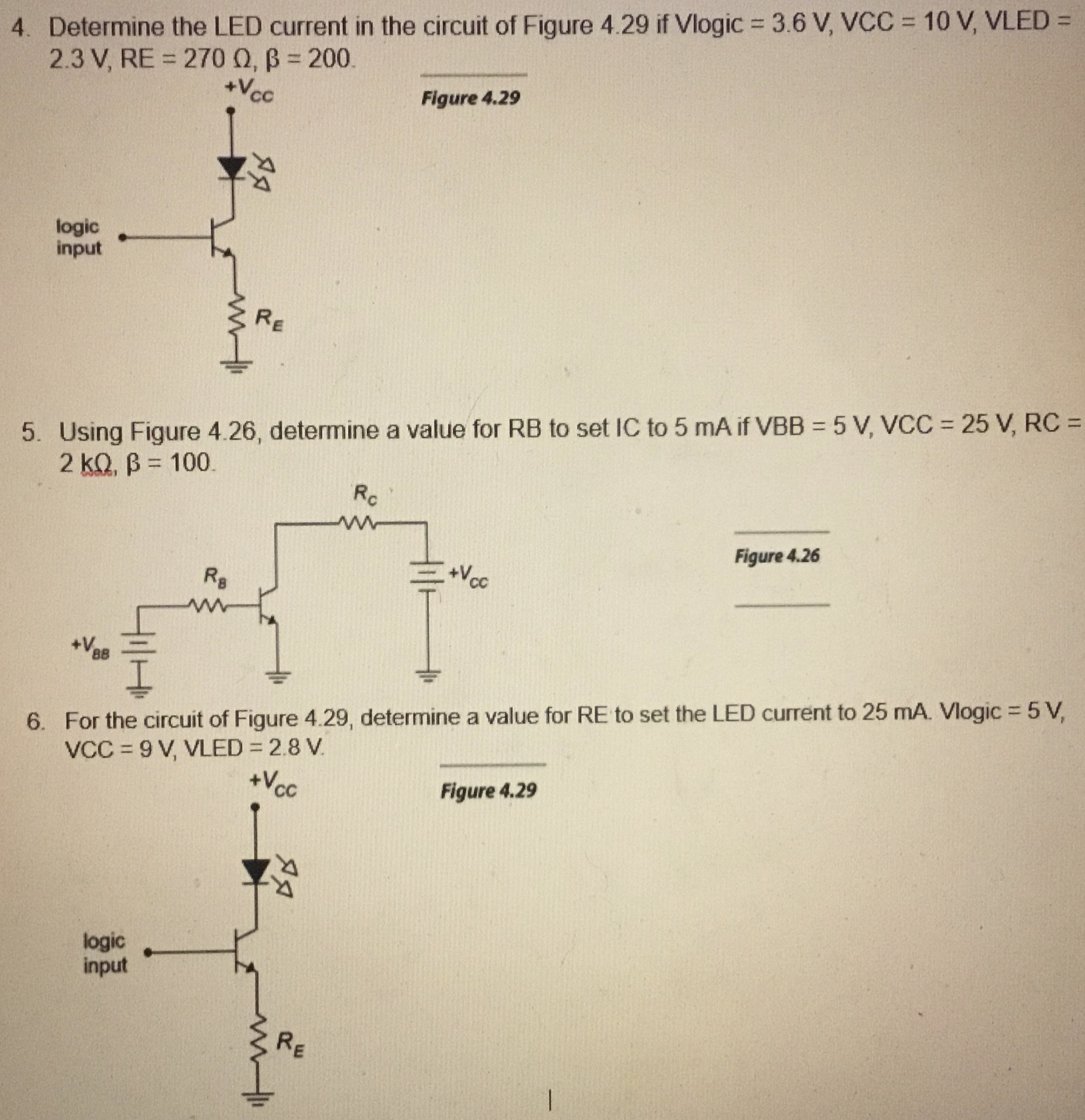 Solved Determine the LED current in ﻿the circuit of ﻿Figure | Chegg.com