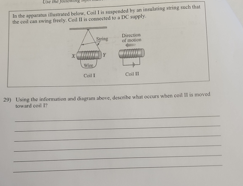 Solved In the apparatus illustrated below, Coil I is | Chegg.com