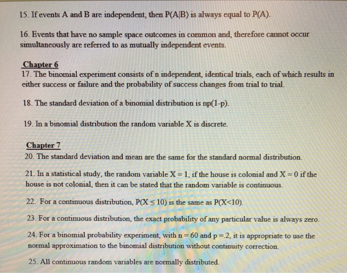 Solved True False Questions Type T For True And F For Fa Chegg Com