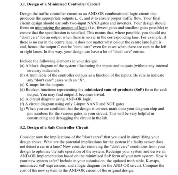 Solved 2. Specification of a Traffic Control System A | Chegg.com