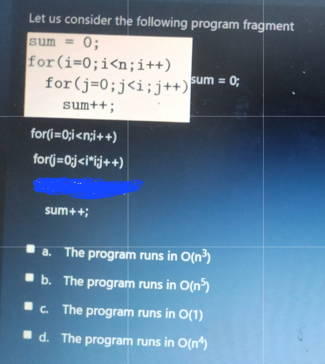 Solved Let us consider the following program | Chegg.com