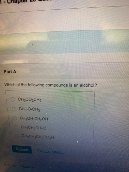 Solved Part A Which of the following compounds is an | Chegg.com