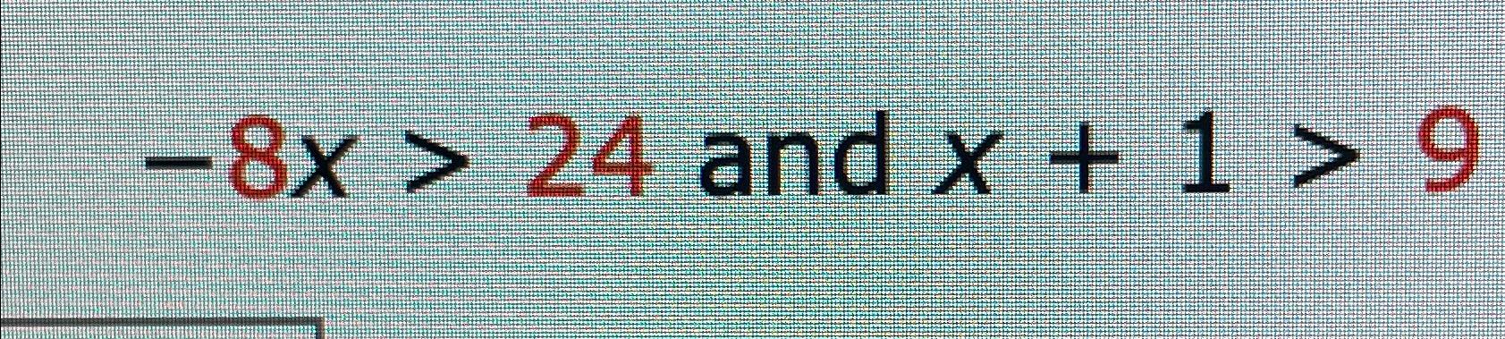 6x 1 9 2x interval notation