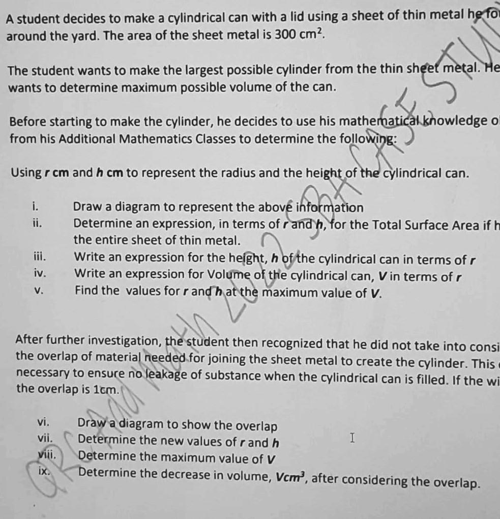 solved-a-student-decides-to-make-a-cylindrical-can-with-a-chegg