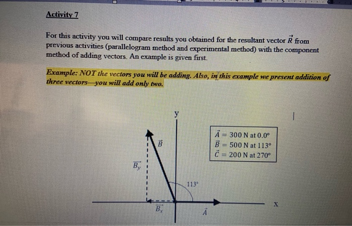 Solved Activity 7 For this activity you will compare results | Chegg.com