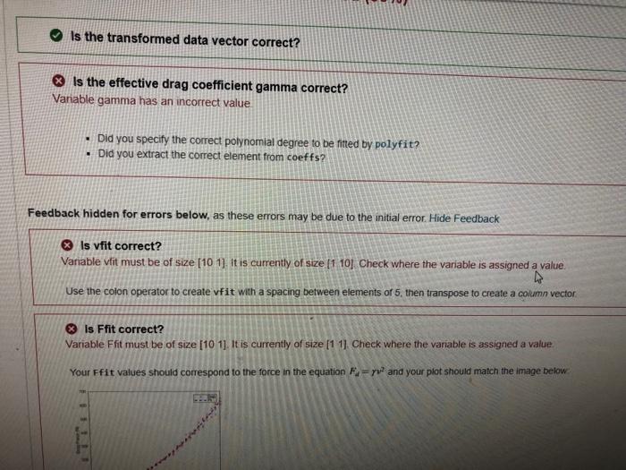 Solved Using Matlab. can someone help me fix this code. the | Chegg.com