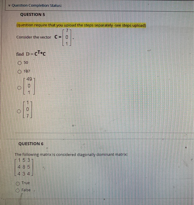 solved question completion status o decrease output... Solved Question Completion Status: QUESTIONS (question | Chegg.com
