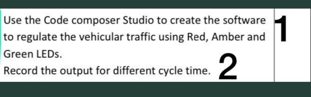 In code composer studio Use C Language And | Chegg.com