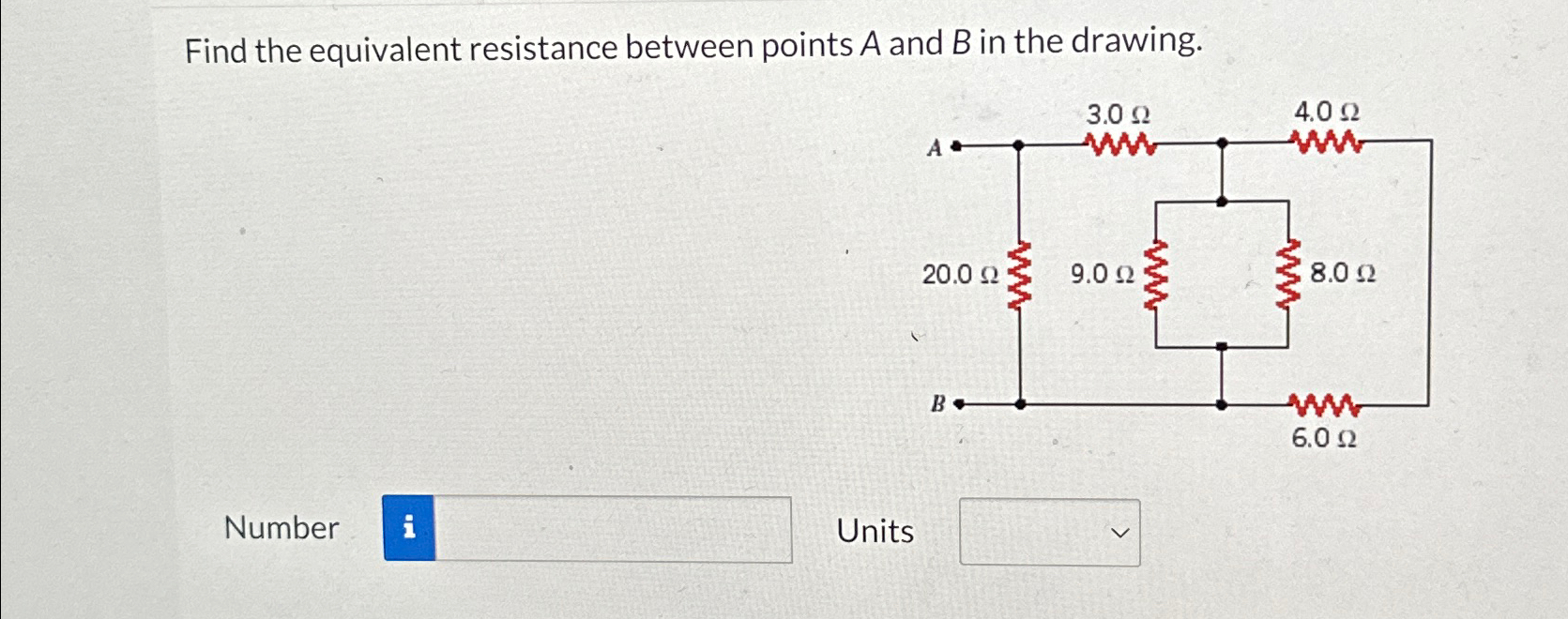 Solved Find The Equivalent Resistance Between Points A And B | Chegg.com