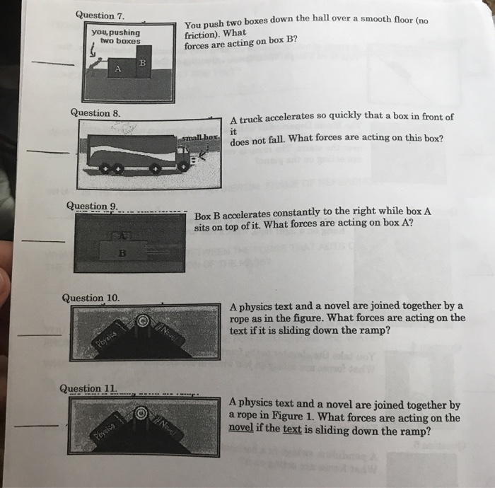 Solved Question 7. You, Pushing Two Boxes You Push Two Boxes | Chegg.com