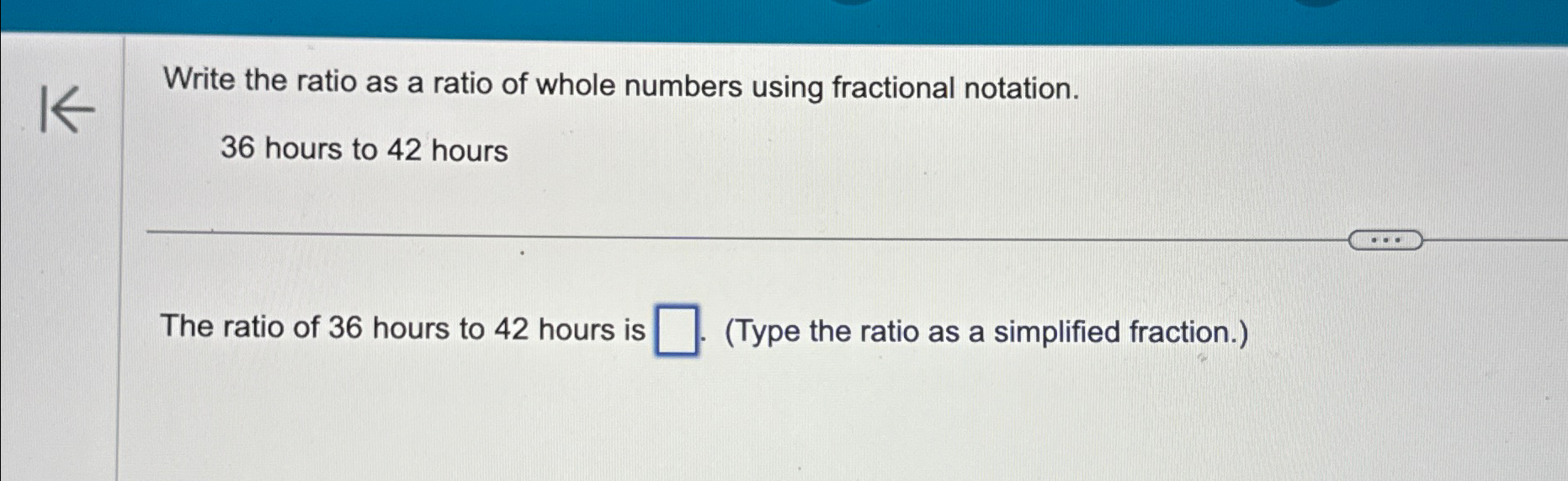 Solved Write the ratio as a ratio of whole numbers using | Chegg.com