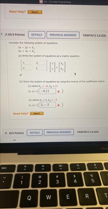 Solved Consider the following system of equations. | Chegg.com
