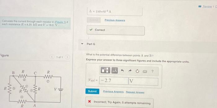 Solved Calculate the current through each resistor in (Equre | Chegg.com