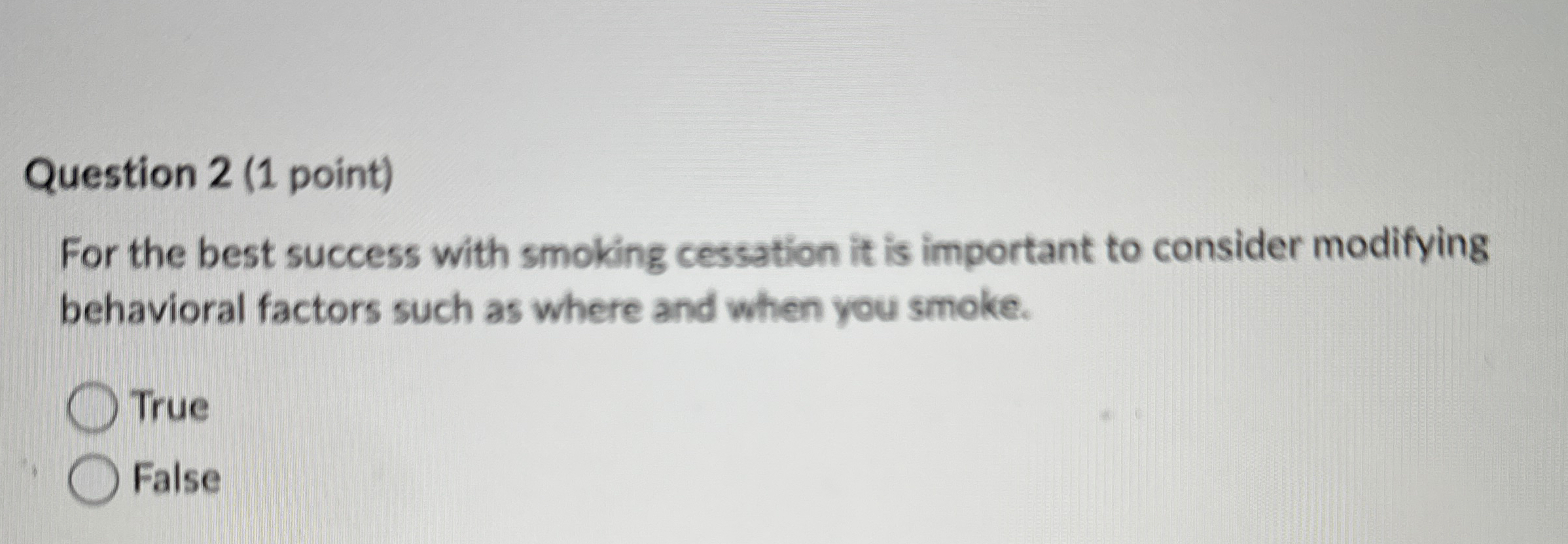 Solved Question 2 (1 ﻿point)For the best success with