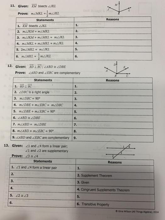 Solved Date: Bell: Homework 8: Angle Proofs ** This is a | Chegg.com