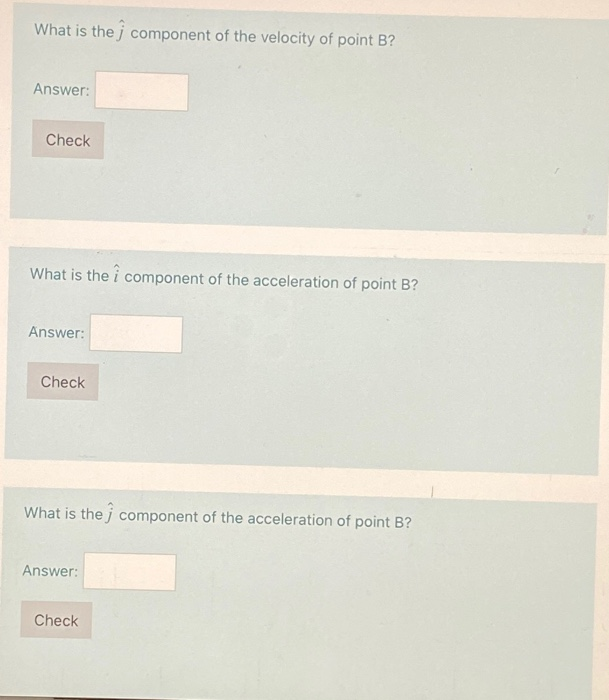 Find: (a) Determine The Velocity Of Point B. Write | Chegg.com