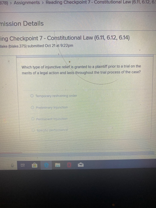 Solved 378) > Assignments > Reading Checkpoint