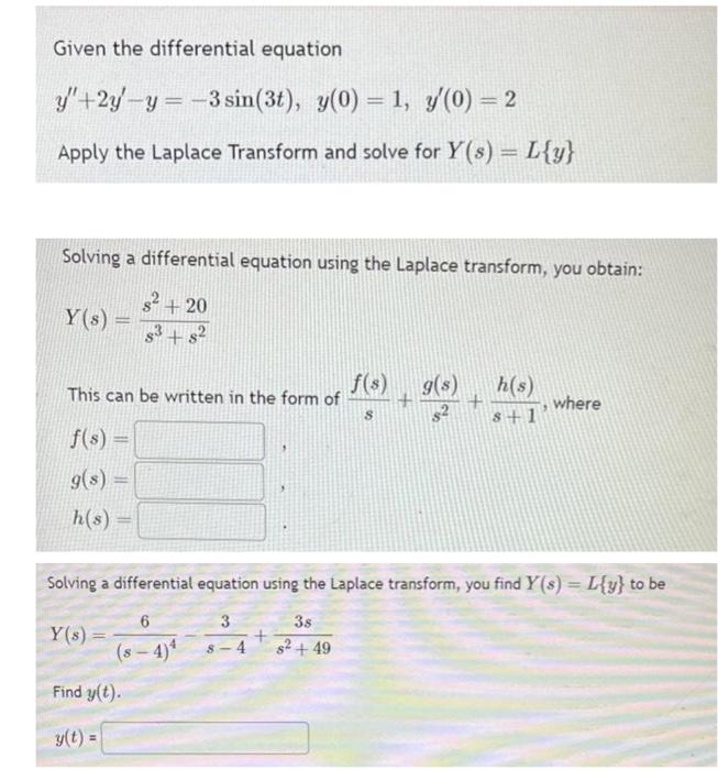 Solved Given the differential equation