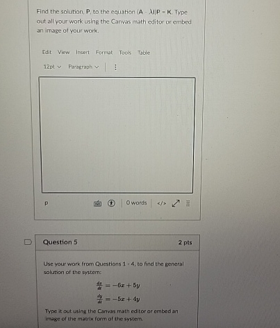 Solved Find the solution, P, ﻿to the equation (:|)=K. ﻿Type | Chegg.com