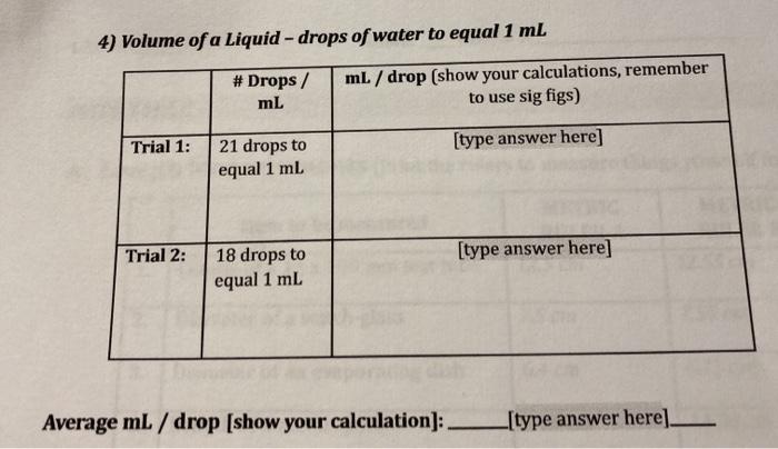 how many ml is 3 drops of water