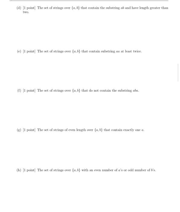 Solved Regular Expressions 9. Write the regular expression | Chegg.com