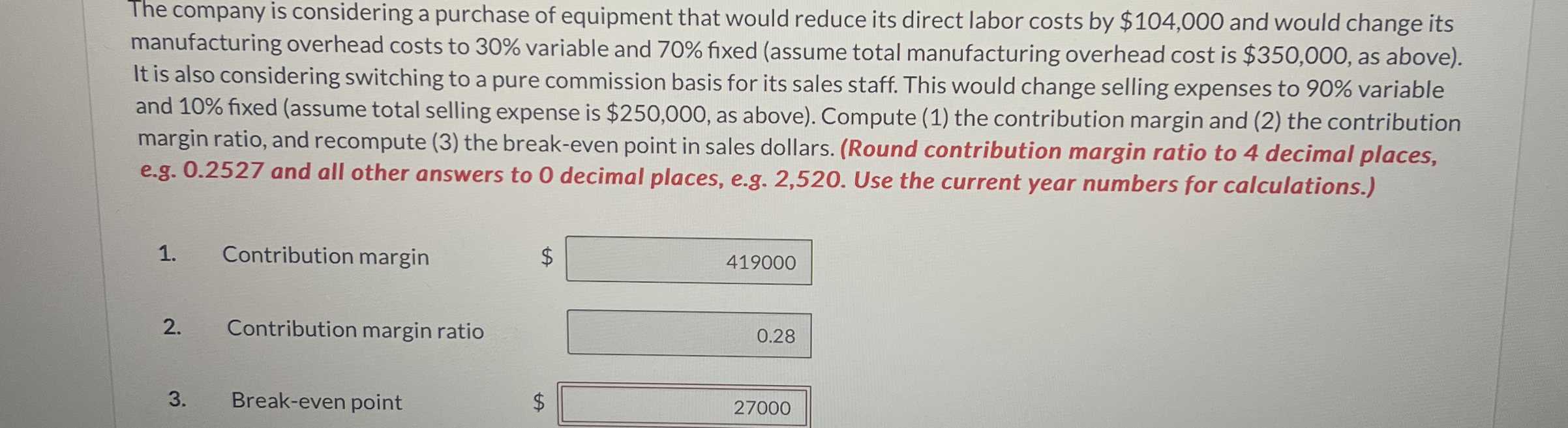 Solved The company is considering a purchase of equipment | Chegg.com