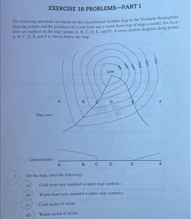 Solved EXERCISE 18 PROBLEMS-PART I The Following Questions | Chegg.com